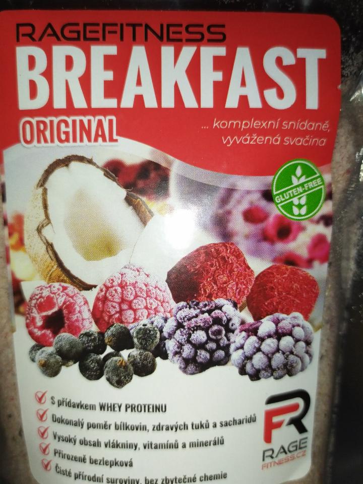 Fotografie - bezlepková ovocná kaše Breakfast original RageFitness