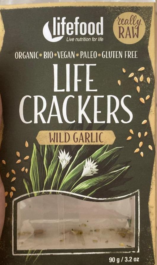 Fotografie - Bio Life Crackers Wild Garlic Lifefood