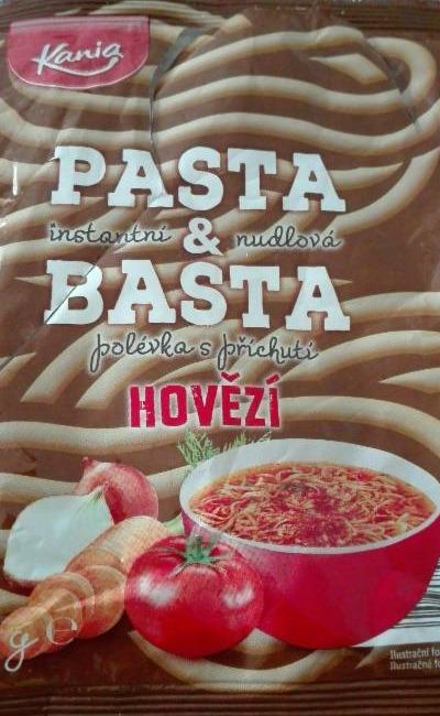 Fotografie - Pasta & Basta instaatní nudlová polévka s příchutí hovězí Kania