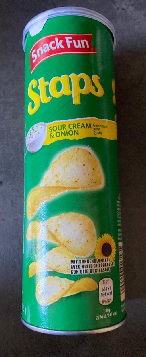 Fotografie - Staps Sour cream & Onion Snack Fun
