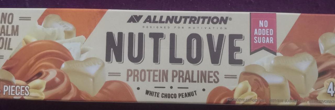Fotografie - Nutlove protein pralines white choco peanut Allnutrition