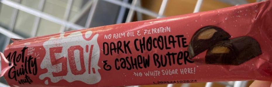 Fotografie - Nuts Dark chocolate & cashew butter Not Guilty