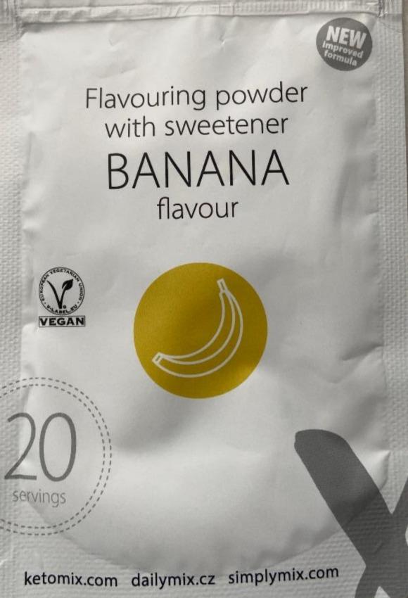 Fotografie - Flavouring powder with sweetener banana flavour KetoMix