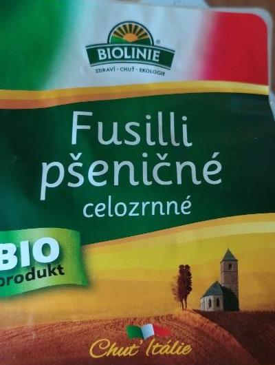 Fotografie - Bio Fusilli pšeničné celozrnné Biolinie