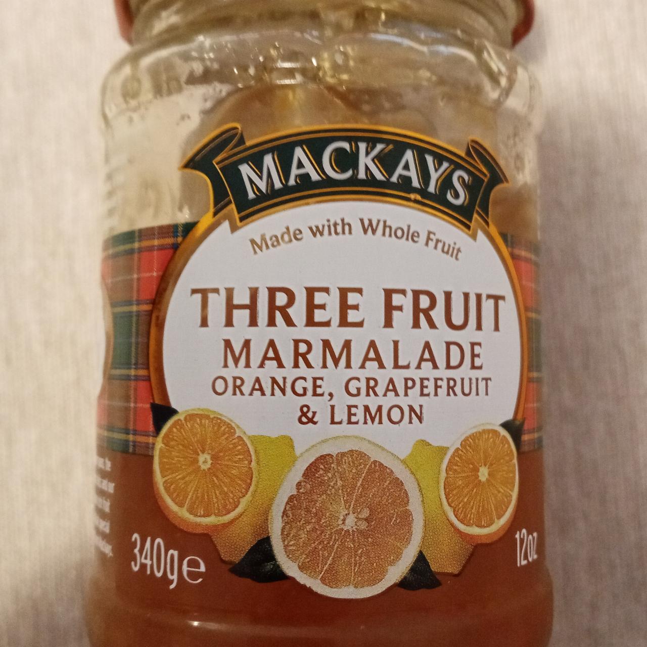 Fotografie - Three fruit Marmalade Orange, Grapefruit and Lemon Mackays
