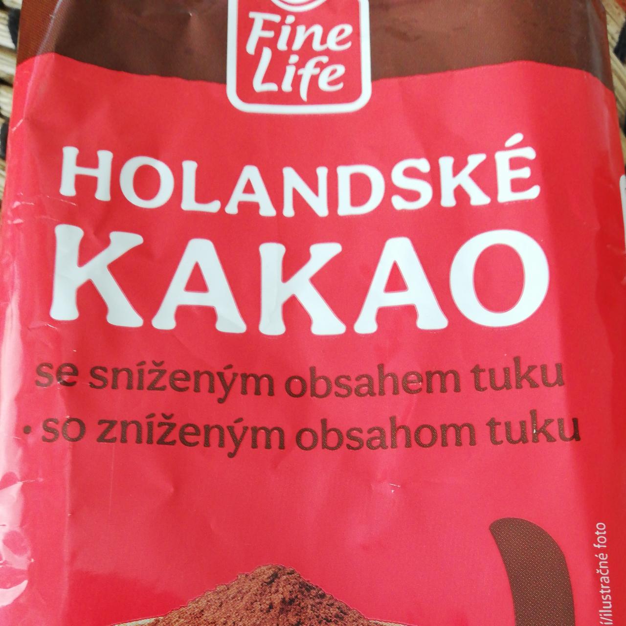 Fotografie - Holandské kakao se sníženým obsahem tuku Fine Life