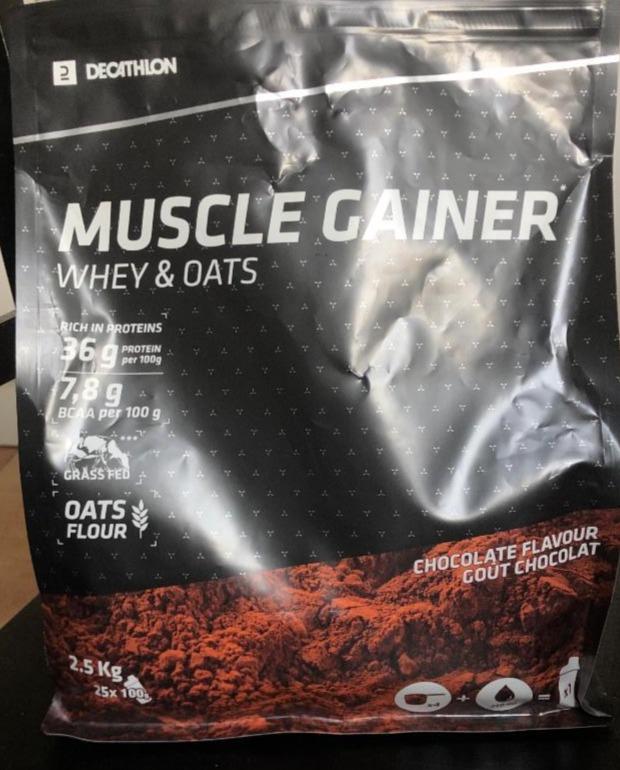 Fotografie - Muscle Gainer Whey & oats Chocolate Flavour Decathlon