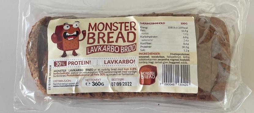 Fotografie - Monster bread Lavkarbo Brød