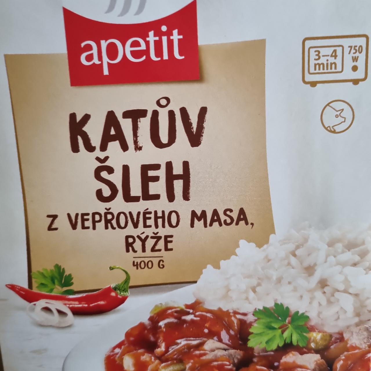 Fotografie - Katův šleh z vepřového masa s rýží Apetit