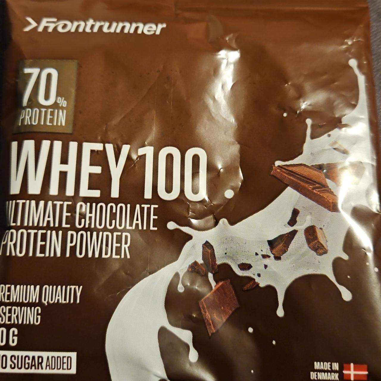 Fotografie - Whey 100 Ultimate Chocolate Protein powder Frontrunner