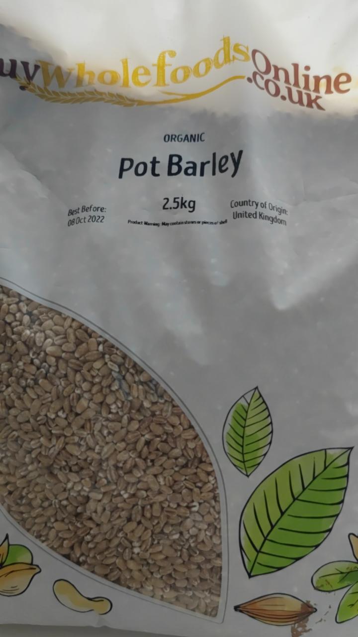 Fotografie - Organic Pot Barley Whole Foods Online Ltd.