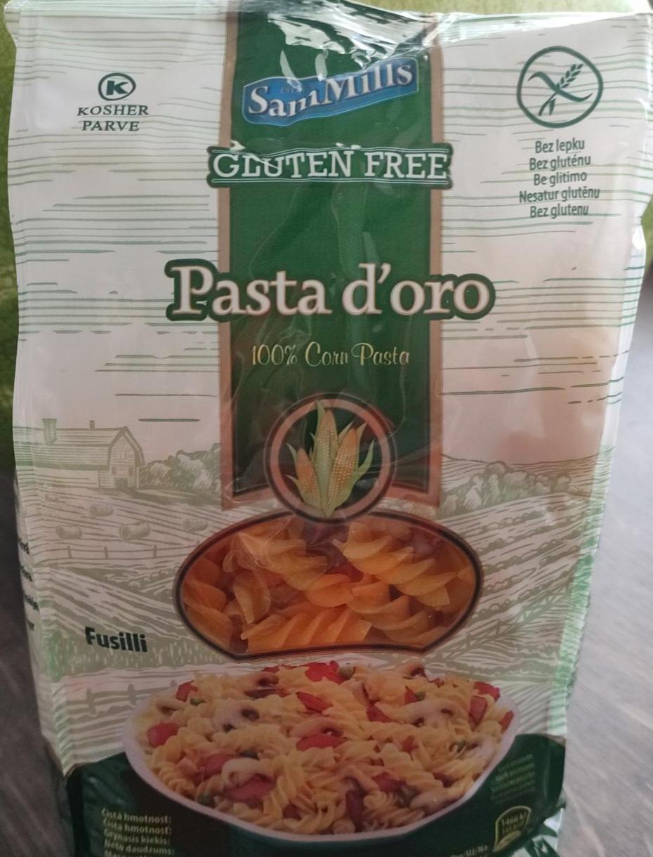 Fotografie - Fusilli 100% Corn Pasta d'oro Gluten free SamMills