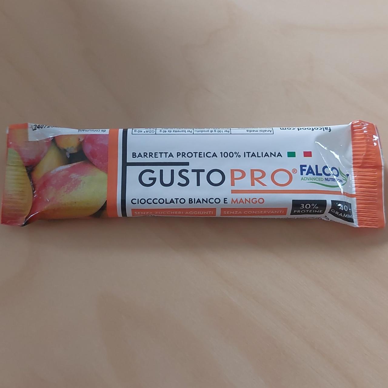 Fotografie - Gusto protein Bílá čokoláda s mangem Falco