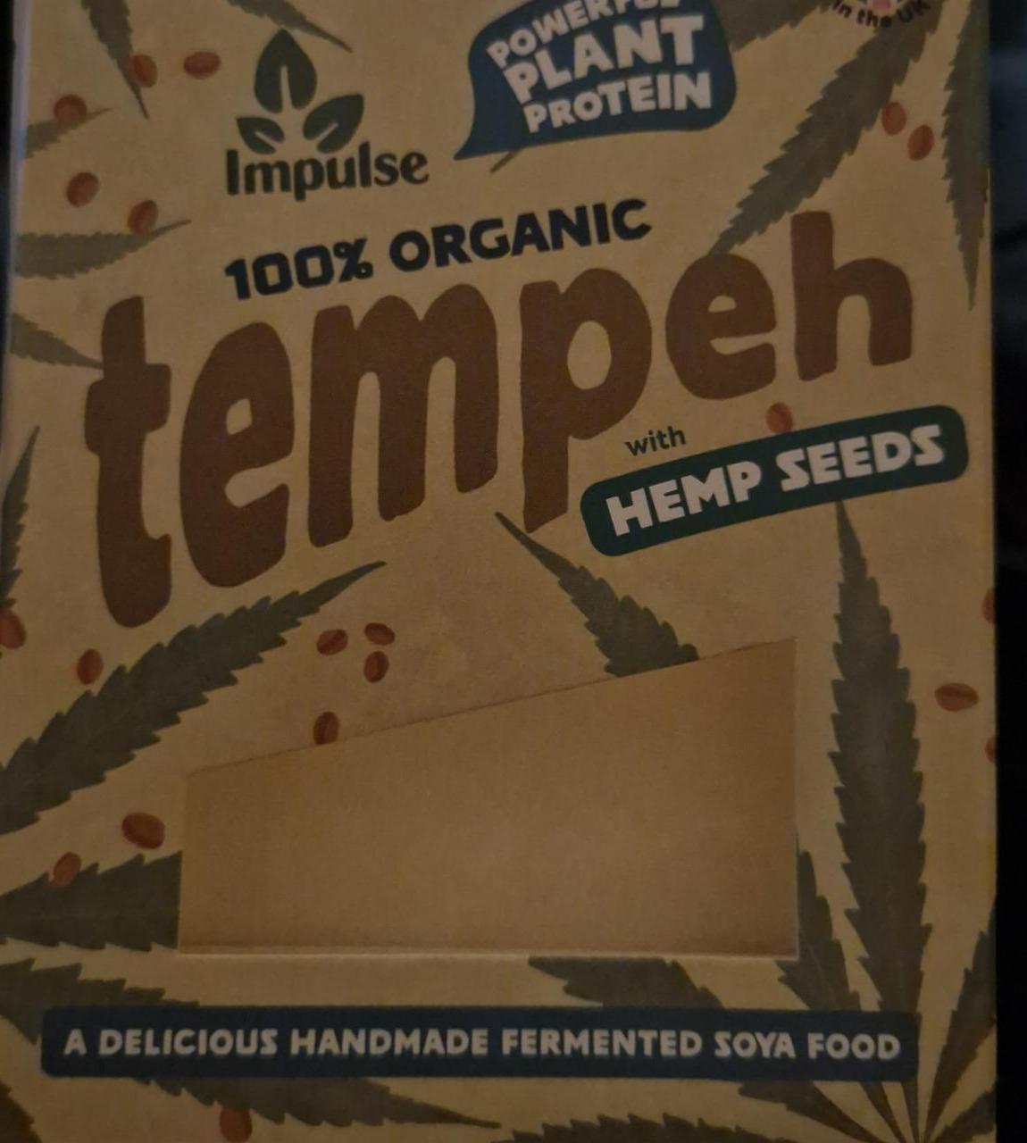 Fotografie - 100% Organic tempeh hemp seeds Impulse