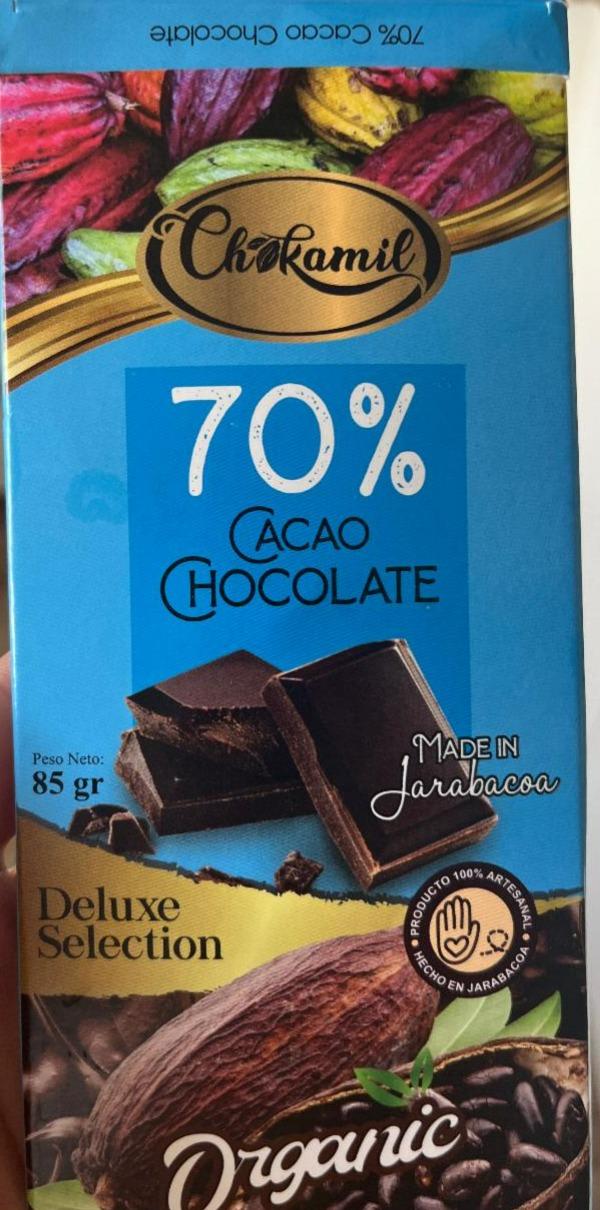 Fotografie - 70% Cacao Chocolate Organic Chokamil