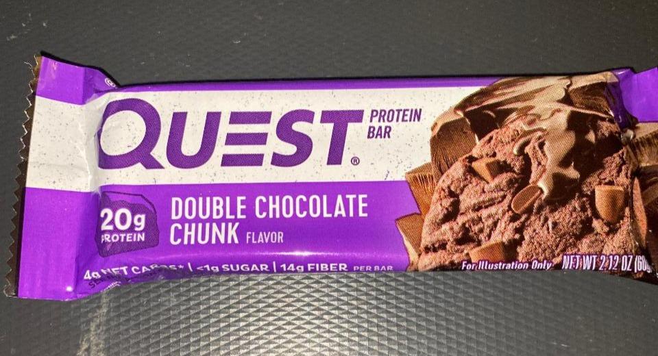 Fotografie - Protein Bar Double Chocolate Chunk Quest Nutrition