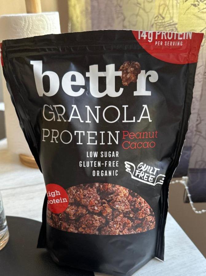 Fotografie - Granola protein peanut cacao Bett’r