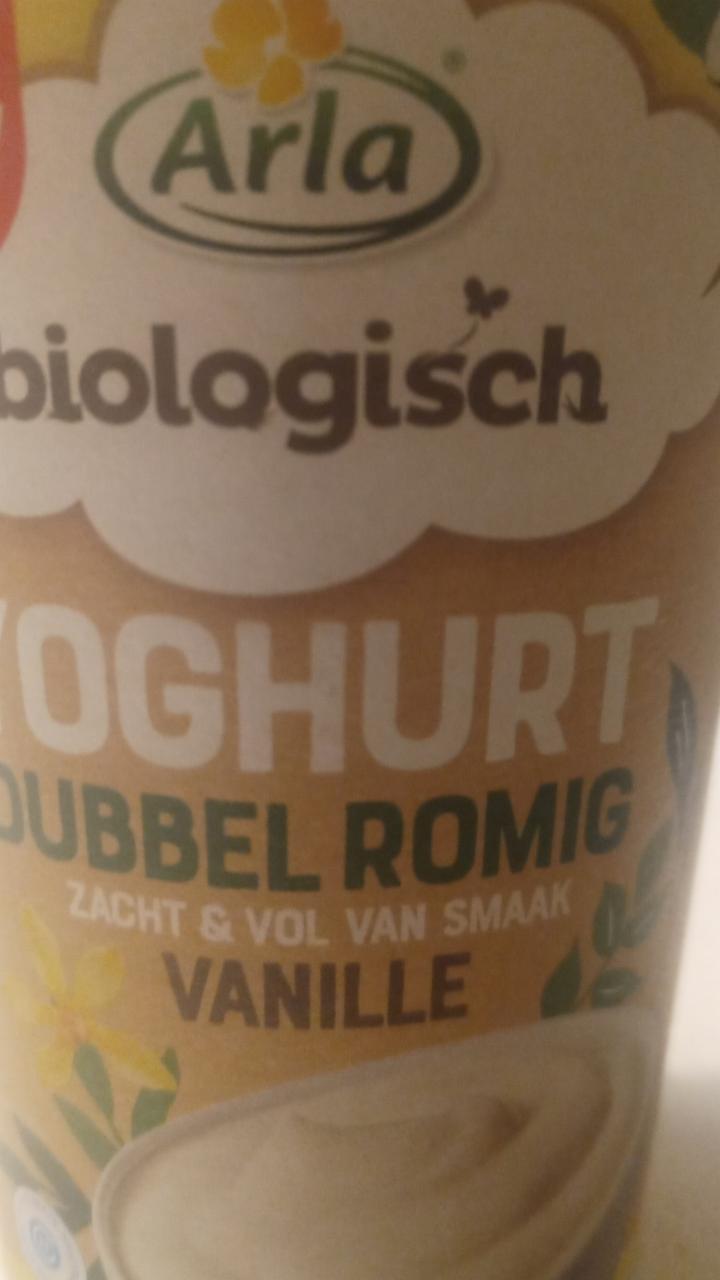 Fotografie - Biologisch Yoghurt Dubbel Romig Vanille Arla