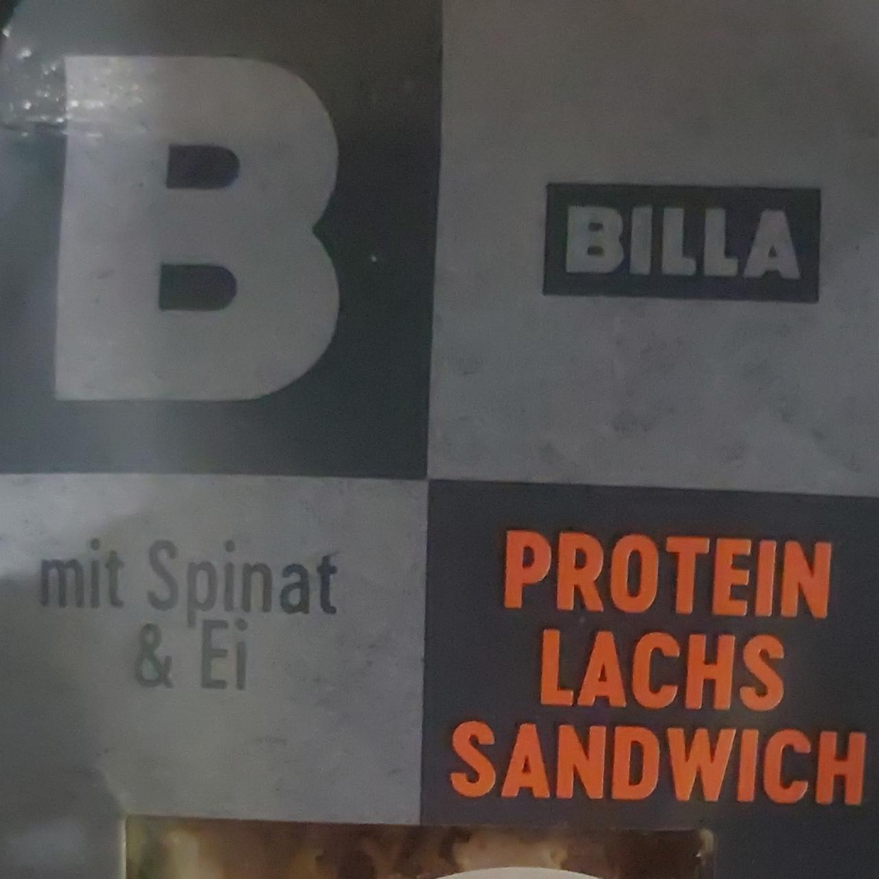 Fotografie - Protein Lachs Sandwich mit Spinat & Ei Billa