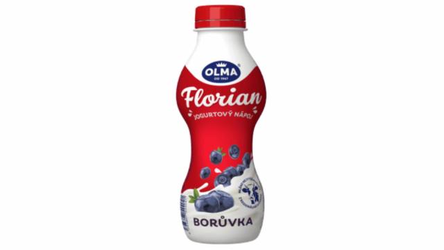 Fotografie - Florian jogurtový nápoj borůvka Olma