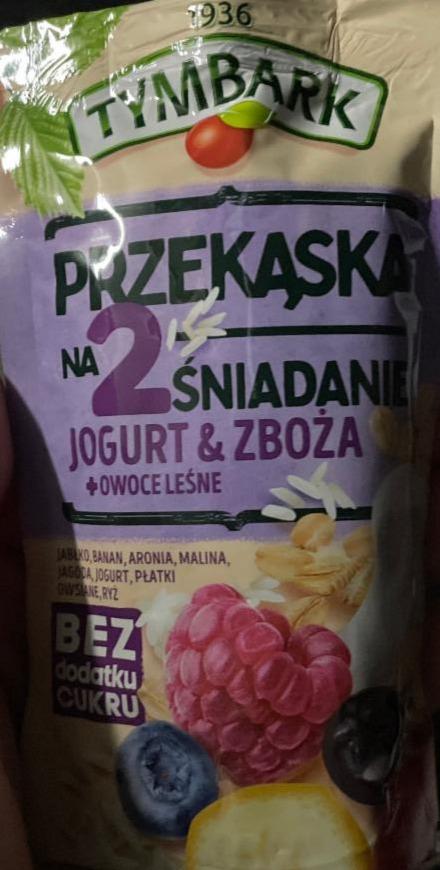Fotografie - Przekaska na 2 sniadanie jogurt & Zboża Tymbark