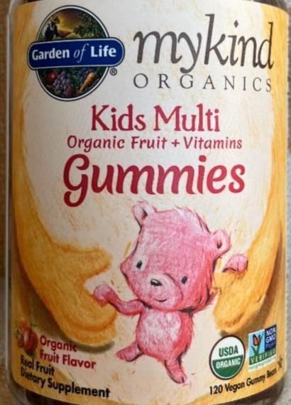 Fotografie - Mykind Organics Kids Multi Gummies Garden of Life