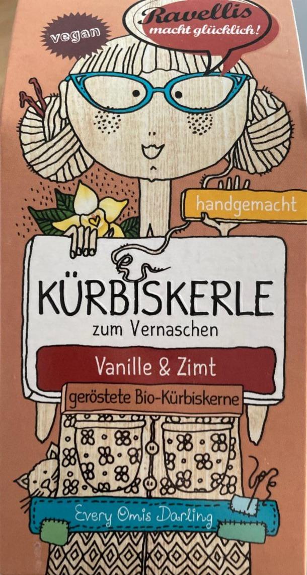 Fotografie - Kürbiskerle zum Vernaschen Vanille & Zimt (dýňová semínka vanilka a skořice) Ravellis