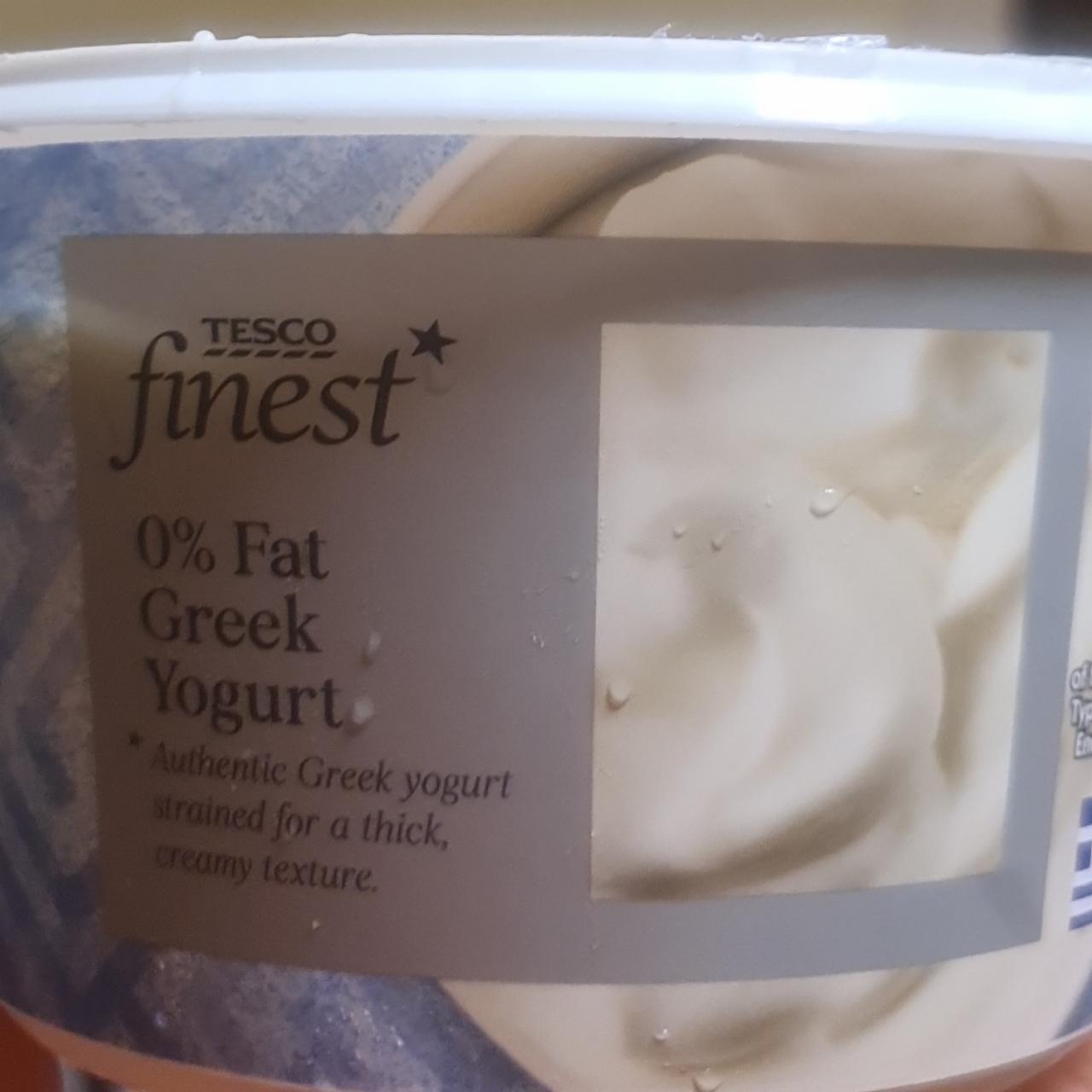 Fotografie - 0% Fat Greek Yogurt Tesco finest