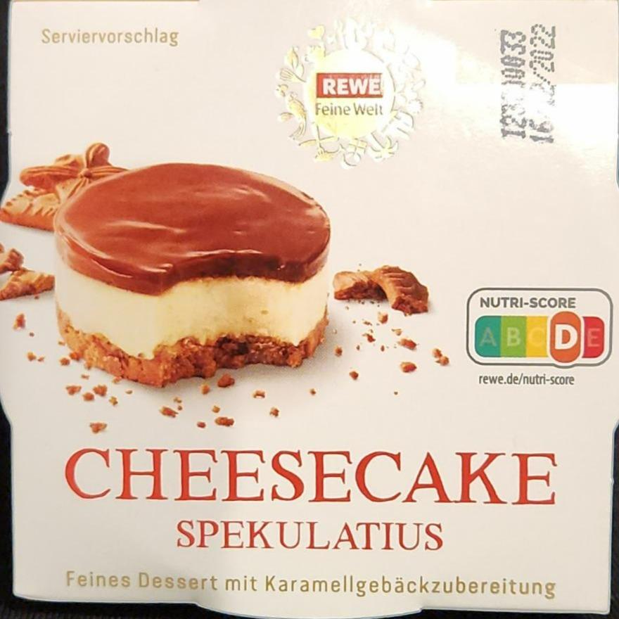Fotografie - Cheesecake spekulatius feines dessert mit karamellgebäckzubereitung Rewe