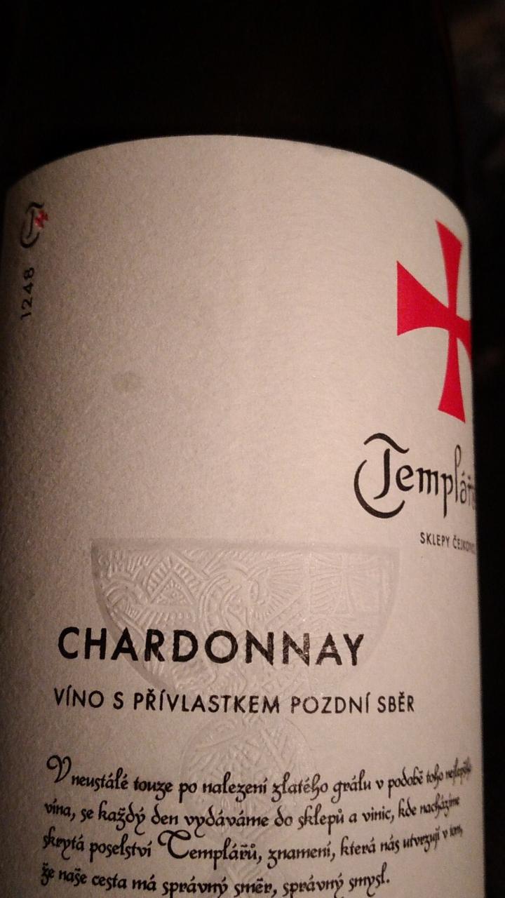 Fotografie - Chardonnay pozdní sběr Templářské sklepy Čejkovice