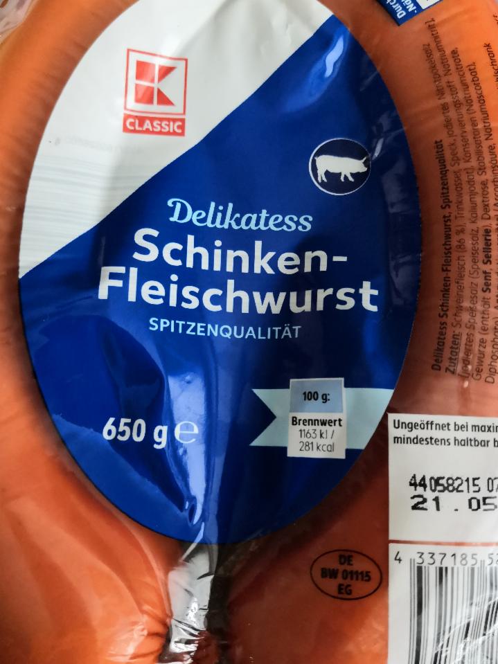Fotografie - Delikates Schinkenfleischwurst K-Classic