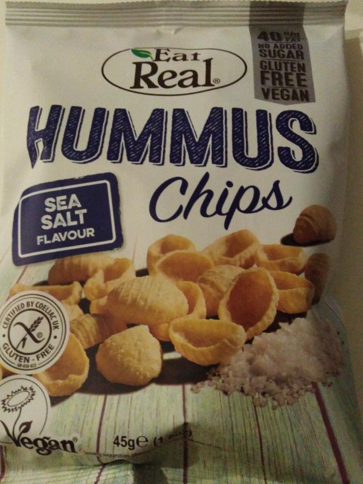Fotografie - Hummus Chips Sea Salt Flavour Eat Real