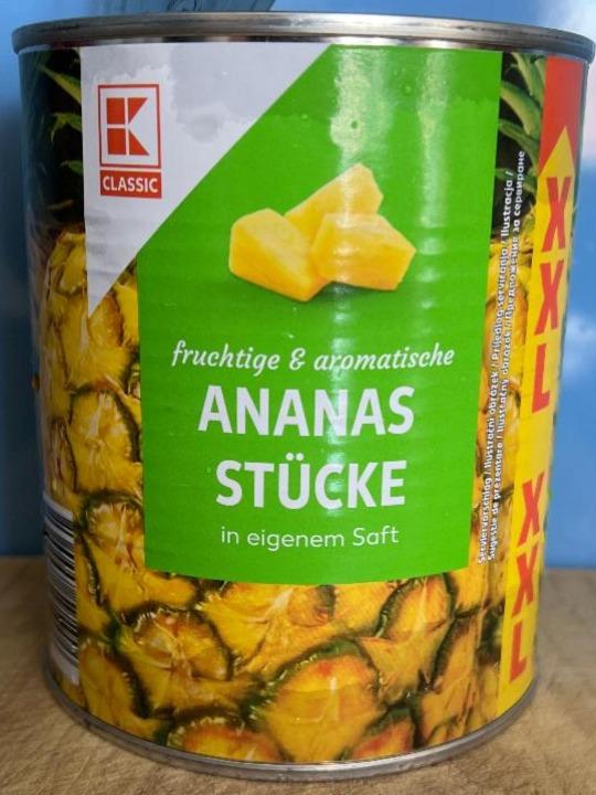 Fotografie - Fruchtig & aromatische Ananas Stücke in eigenem Soft K-Classic