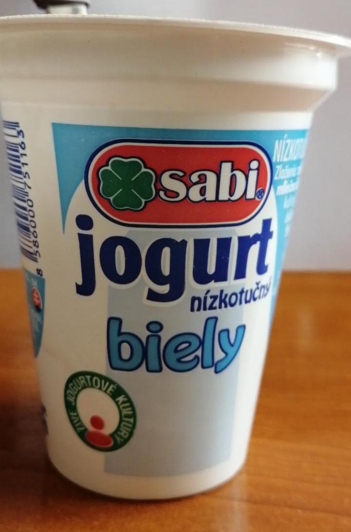 Fotografie - nízkotučný bílý jogurt Sabi