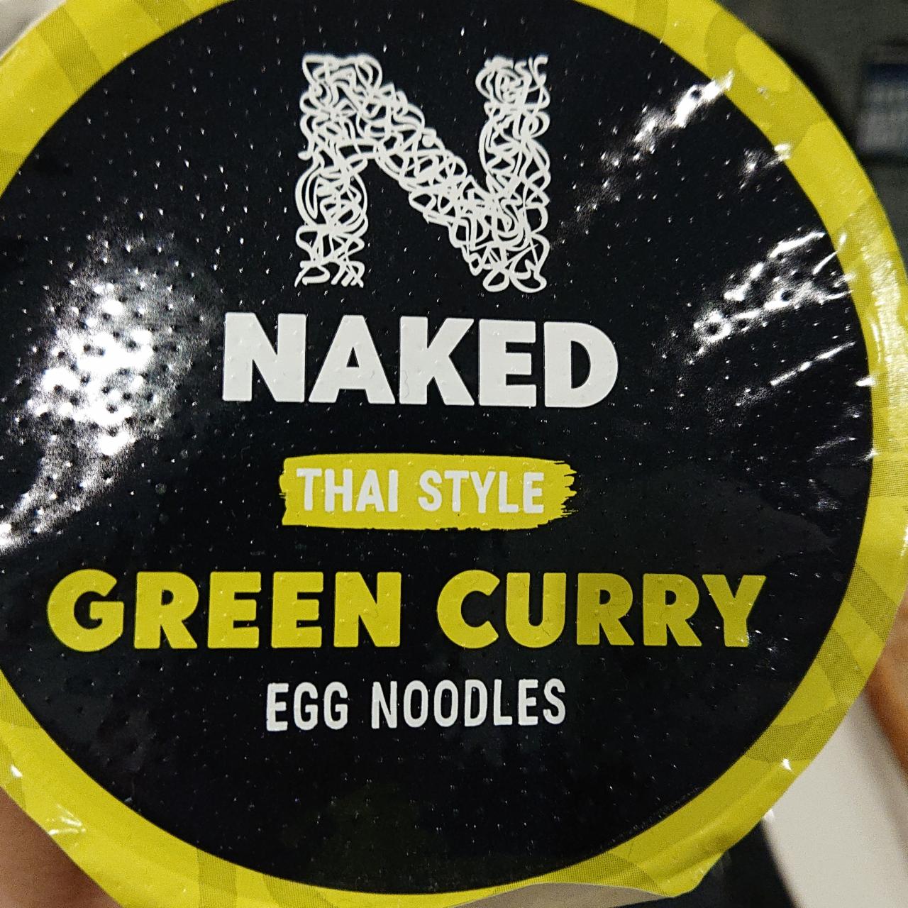 Fotografie - Thai Style Green Curry Egg Noodles Naked