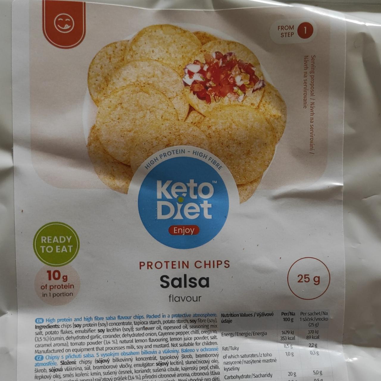 Fotografie - Protein Chips Salsa flavour KetoDiet