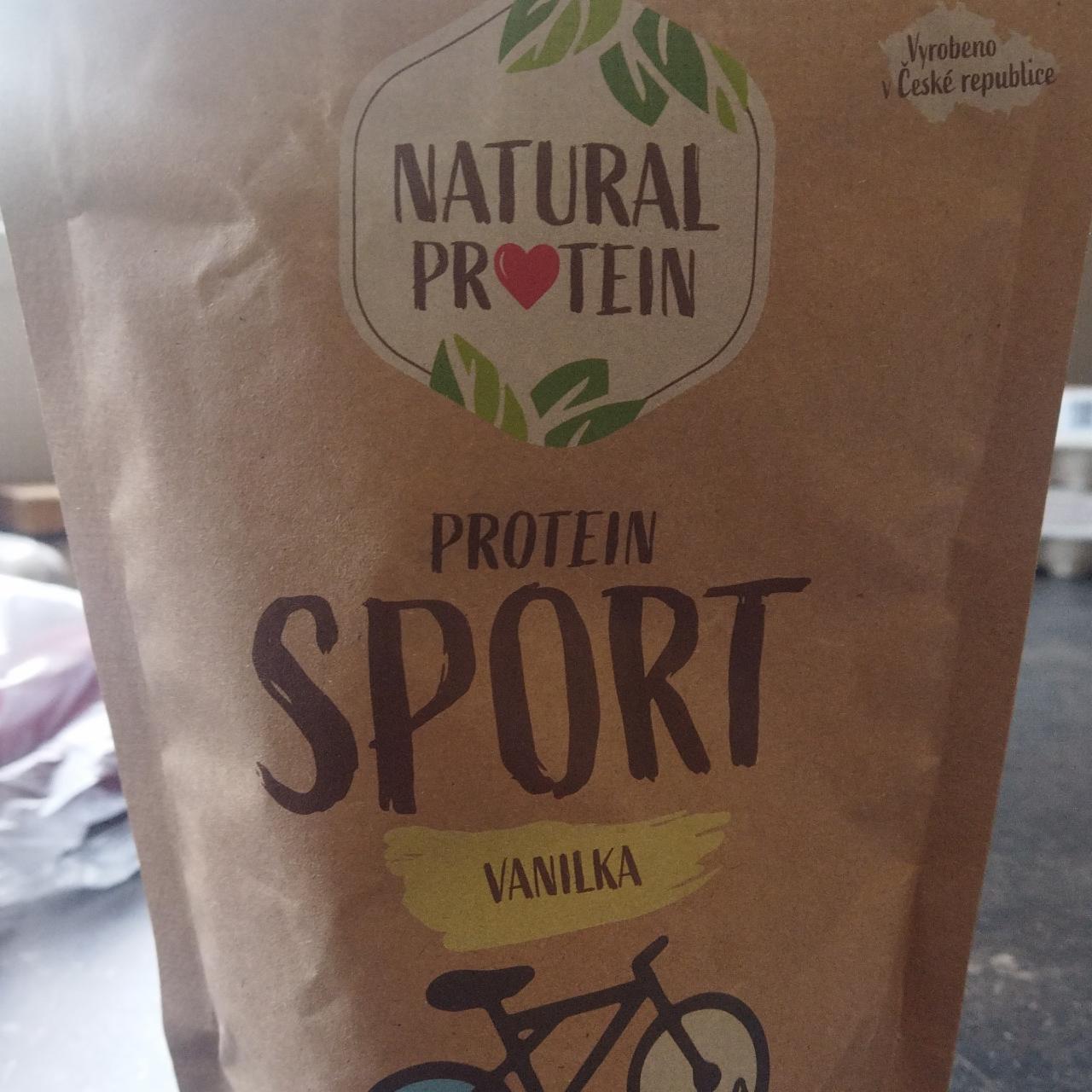Fotografie - Protein sport vanilka Natural protein