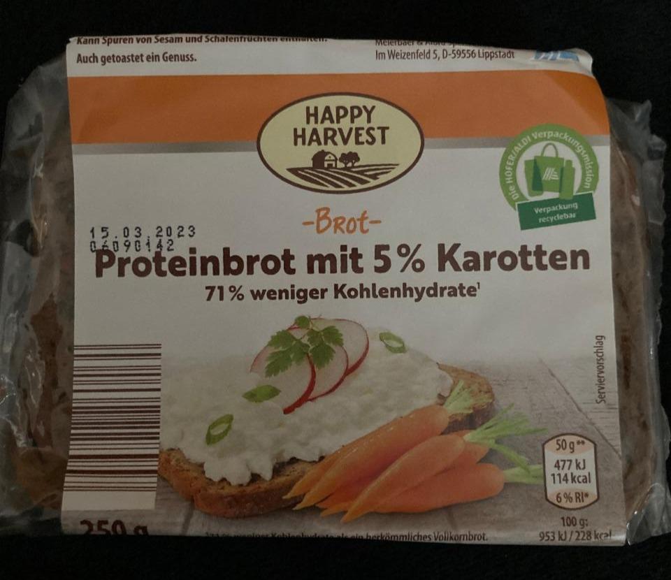 Fotografie - Proteinbrot mit 5% Karotten Happy Harvest