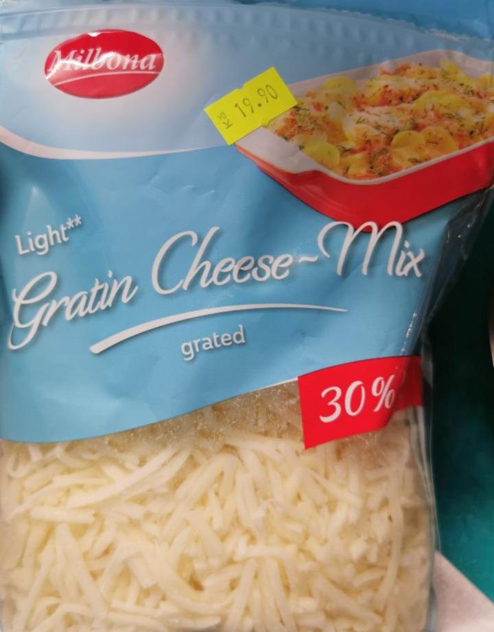 Fotografie - Gratin cheese Mix grated Light Milbona