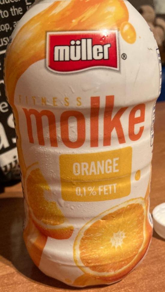 Fotografie - Fitness Molke 0,1% Fett Orange Müller