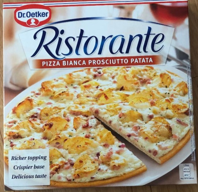 Fotografie - Ristorante Pizza Bianca Prosciutto Patata Dr. Oetker