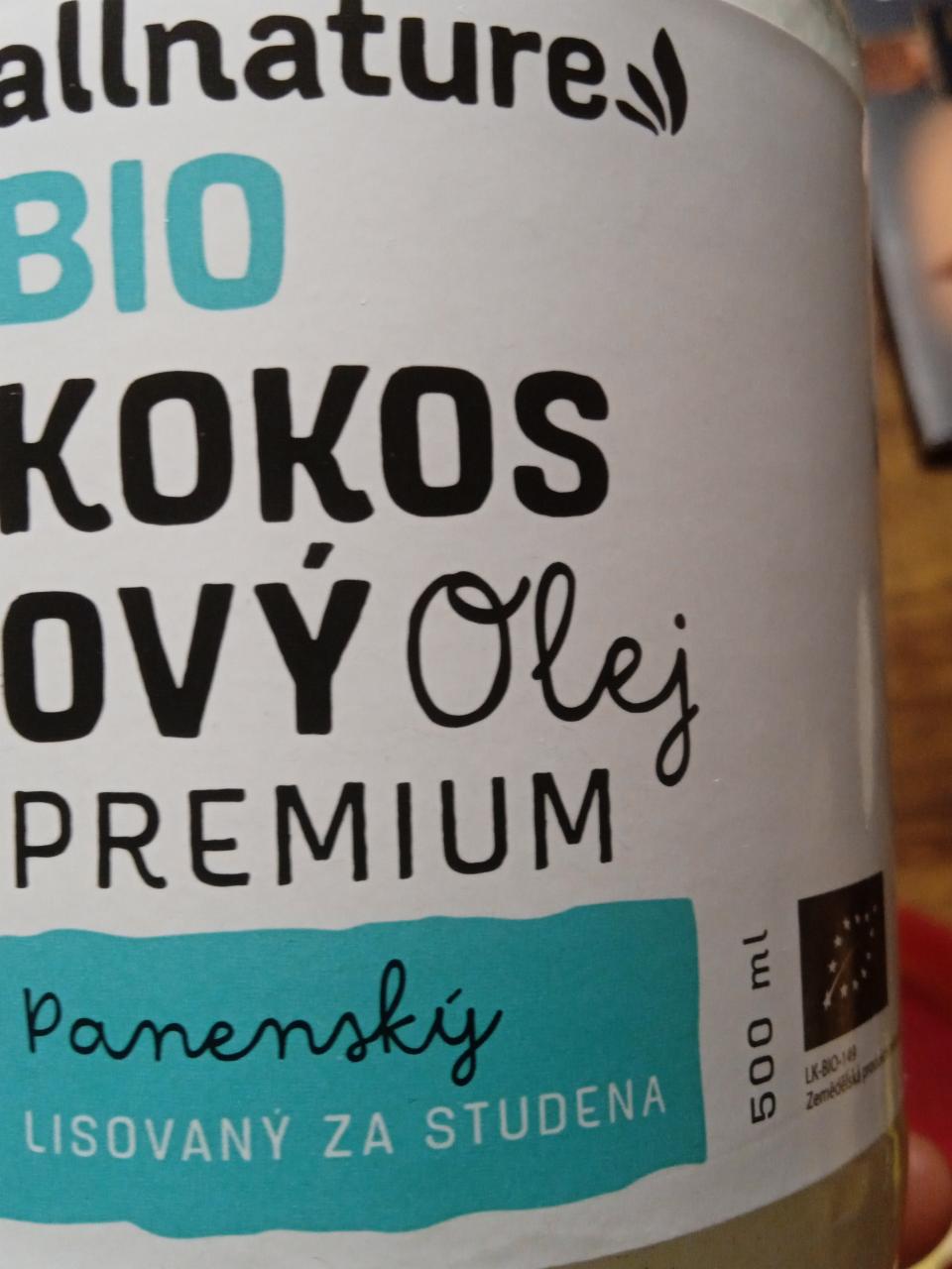 Fotografie - BIO Premium Panenský Kokosový olej Allnature