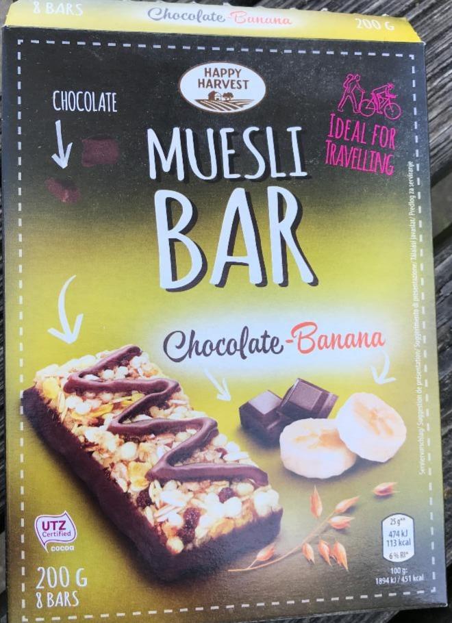 Fotografie - muesli bar- chocolate banana