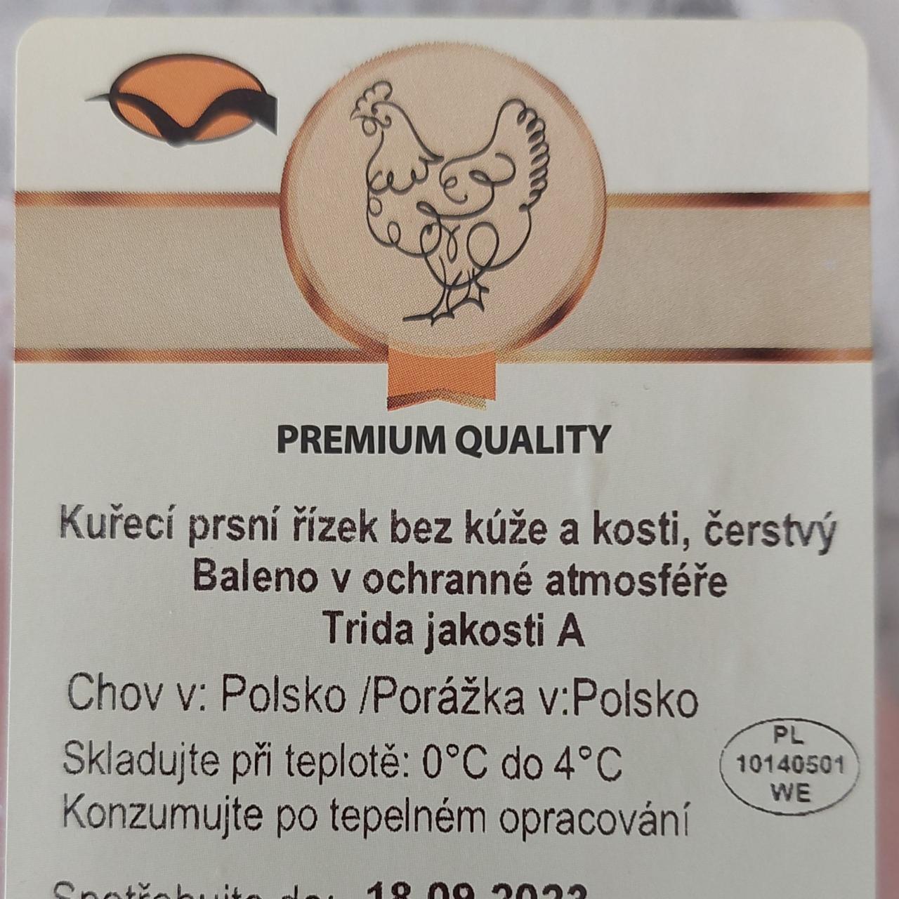 Fotografie - Premium Quality Kuřecí prsní řízek bez kůže a kostí. Třída jakosti A