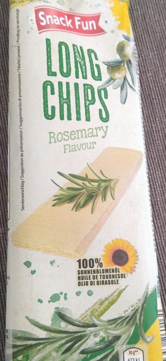 Fotografie - Long Chips Rosemary Flavour Snack Fun