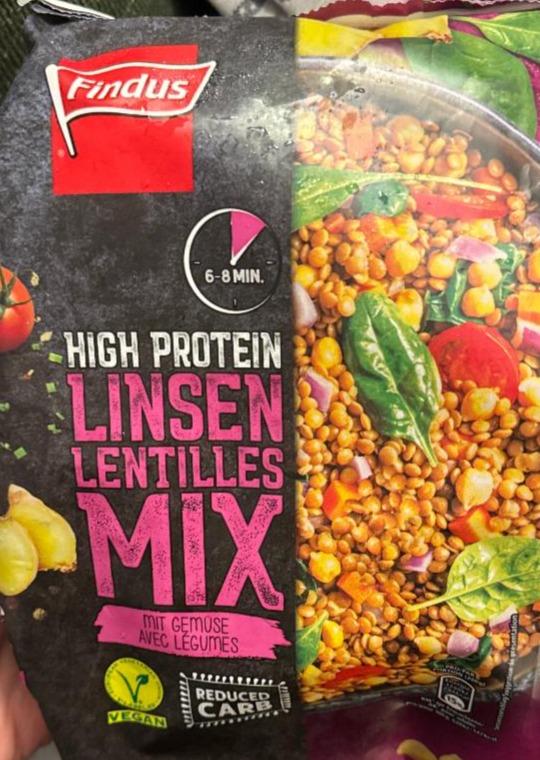 Fotografie - High Protein Linsen Lentilles MIX Findus