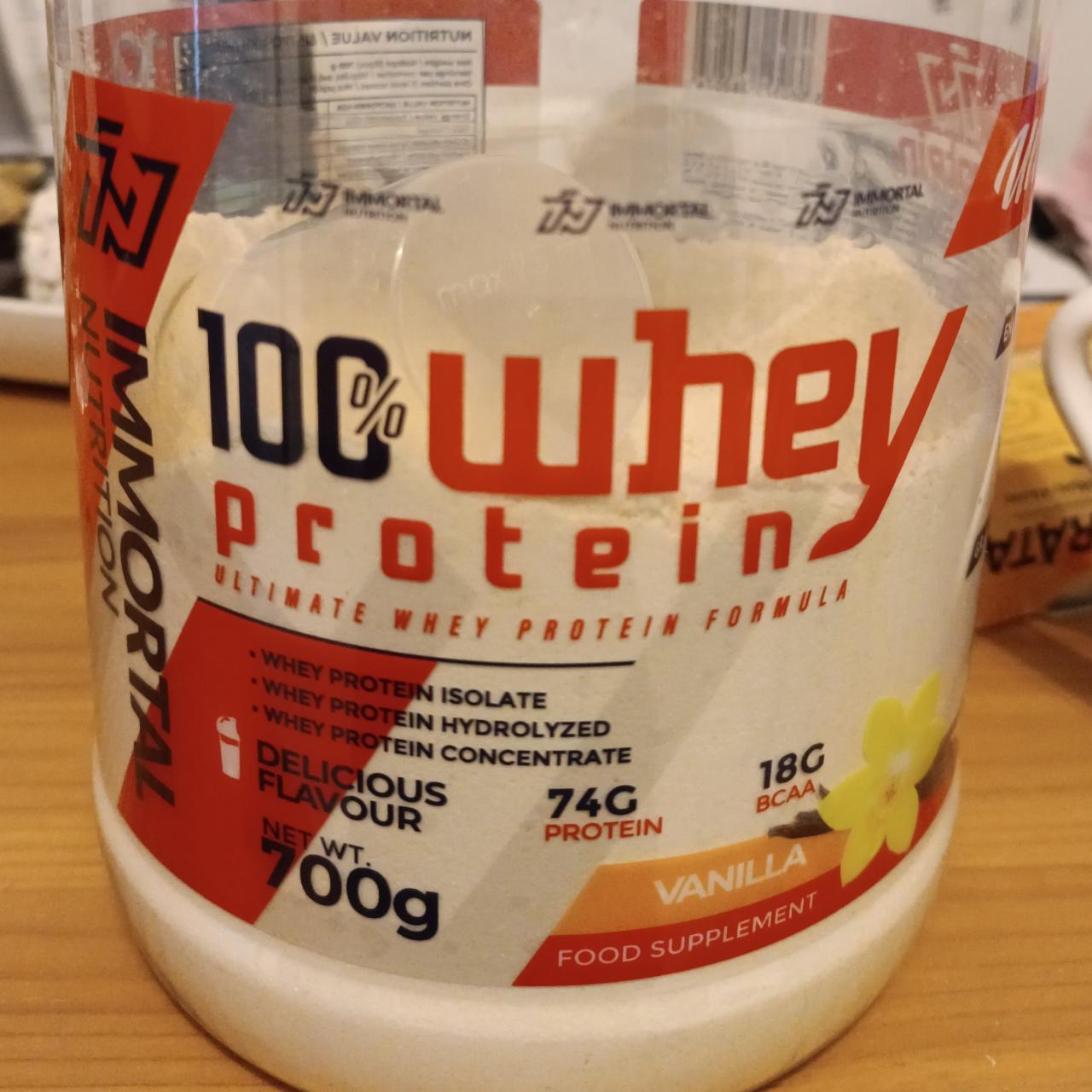 Fotografie - 100% Whey Protein Vanilla Immortal Nutrition