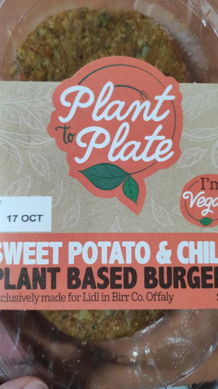 Fotografie - Sweet Potato & Chilli Plant Based Burgers Plant to Plate
