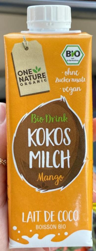 Fotografie - Bio Drink Kokosmilch Mango One Nature Organic