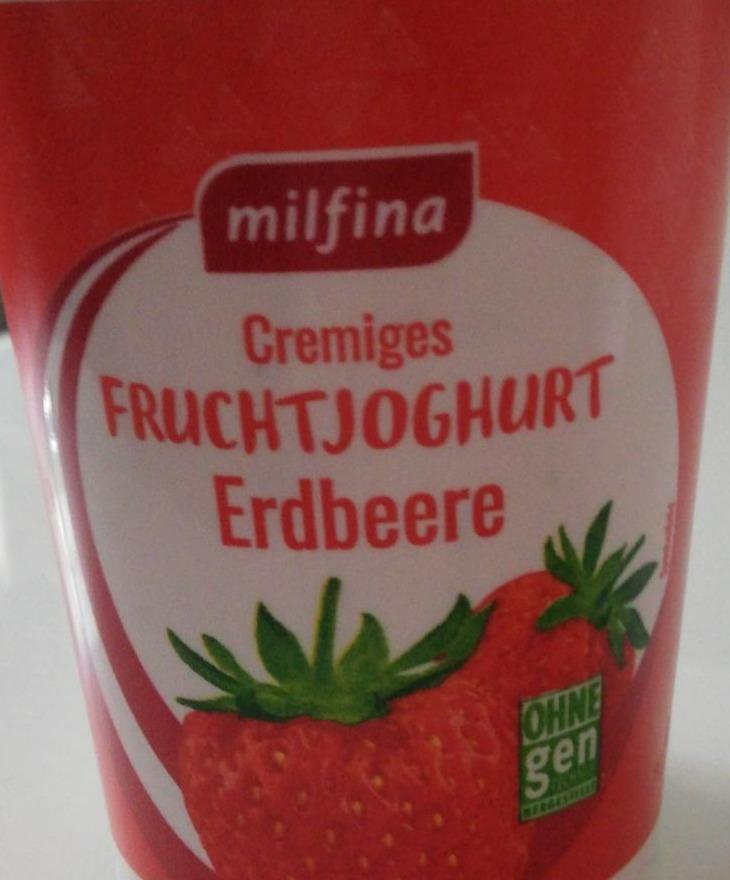 Fotografie - Cremiges Frunchtjoghurt Erdbeere Milfina